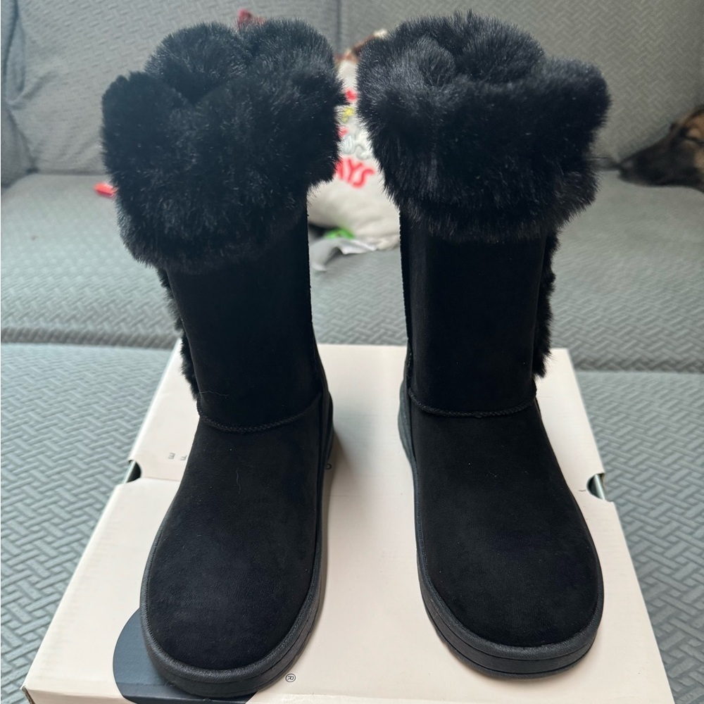 SO Sophia black winter boots. Size 2 youth - Picture 7 of 10